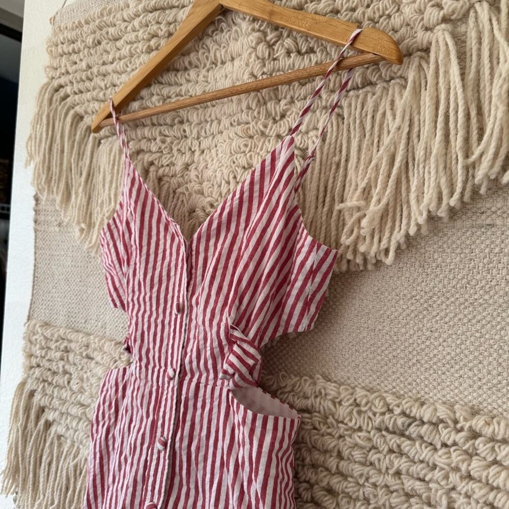 Jason Wu Red Stripe Tie Dress - Picture 2 of 6